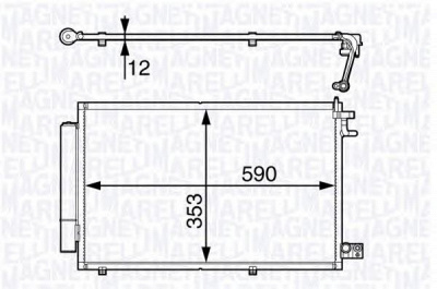 MAGNETI MARELLI 350203720000 -  Конденсатор, кондиционер